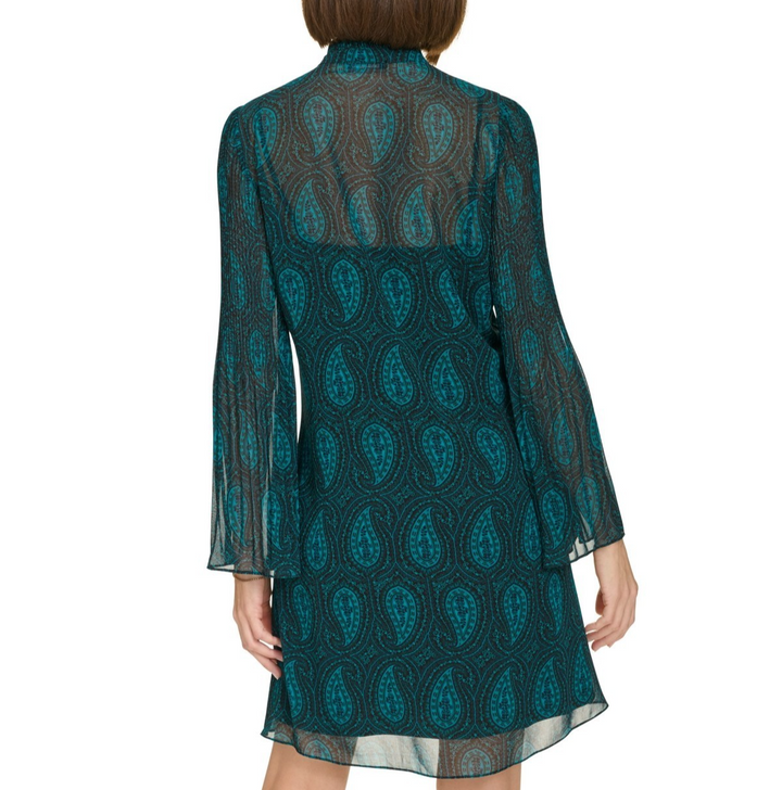 Tommy Hilifiger Women's Ruffled Keyhole-Neck Dress MSRP $ 129