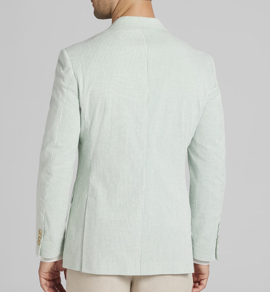 Tommy Hilfiger Men's Modern-Fit Seersucker Sport Coat MSRP $295