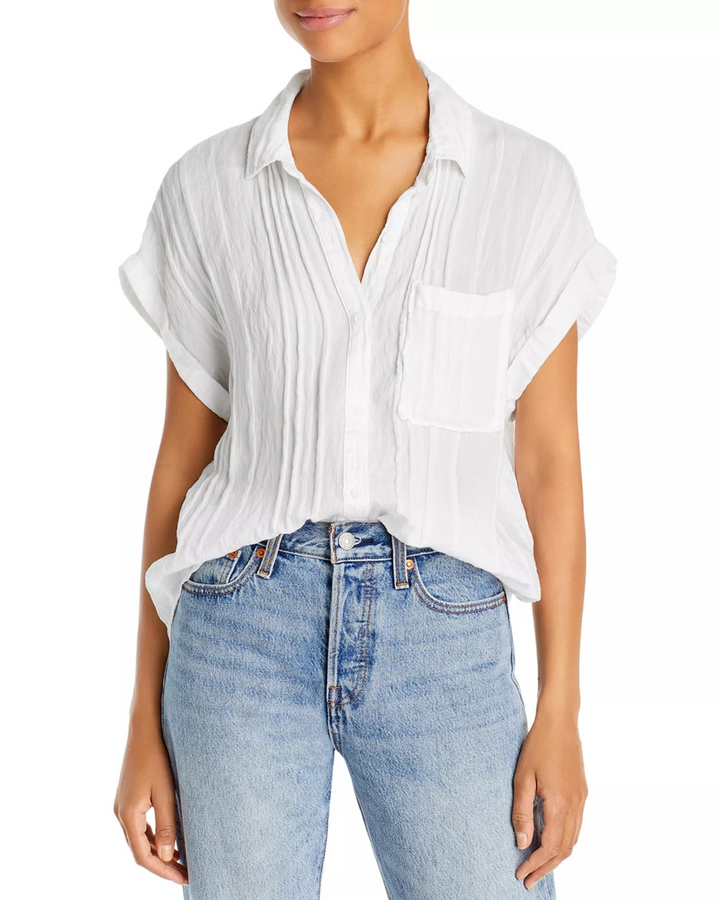 Bella Dahl Pintucked Shirt MSRP $123