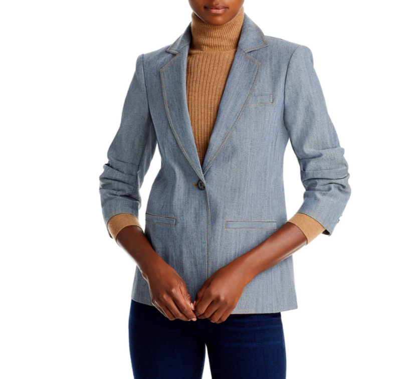 Cinq à Sept Khloe Denim Blazer MSRP $395