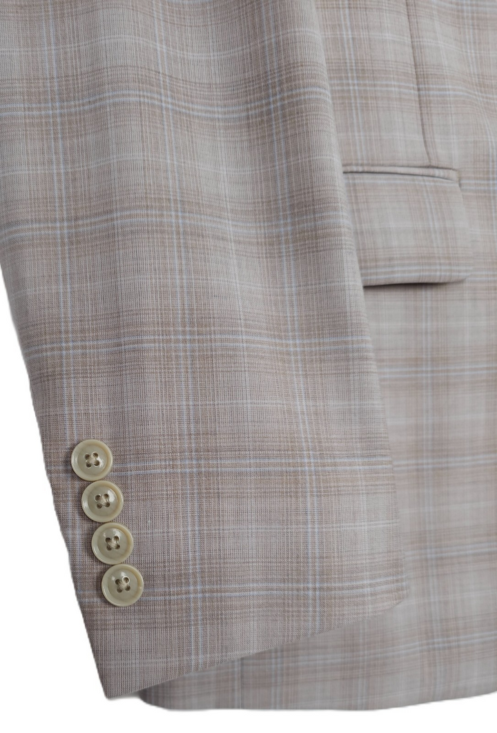 Calvin Klein Men's Slim-Fit Wool Blend Plaid Suit Separate Jacket MSRP $450