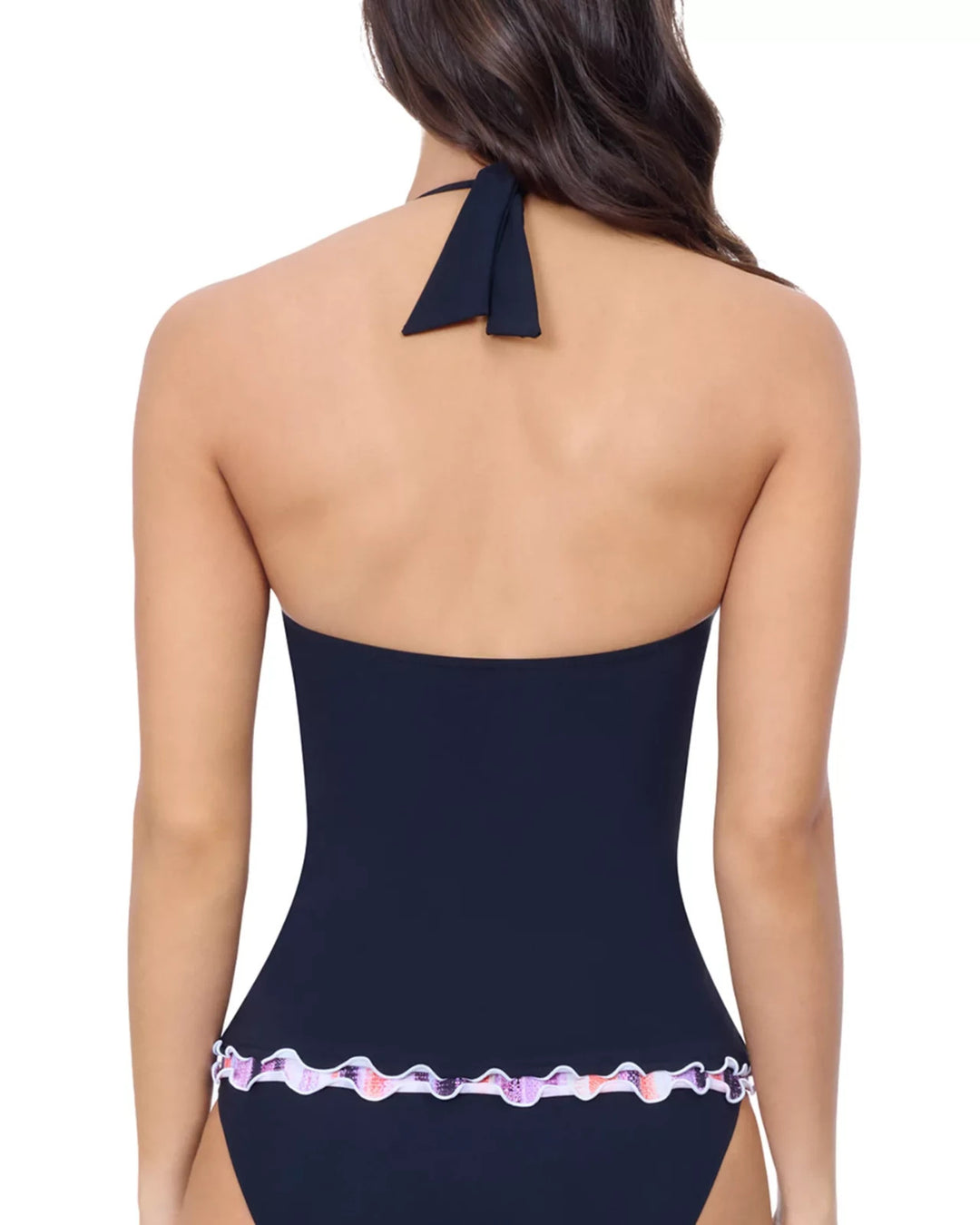 Profile by Gottex Riga Tricolore Solid Halter Tankini MSRP $98