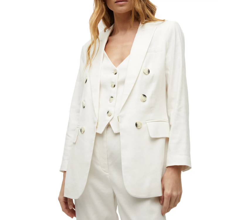 Veronica Beard Bexley Dickey Double Breasted Jacket MSRP $698