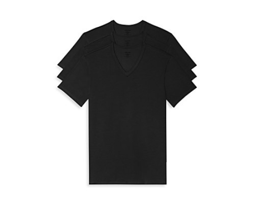 Calvin Klein Men's Cotton Stretch 3-pack Classic Fit V-Neck T-Shirt MSRP $47.50