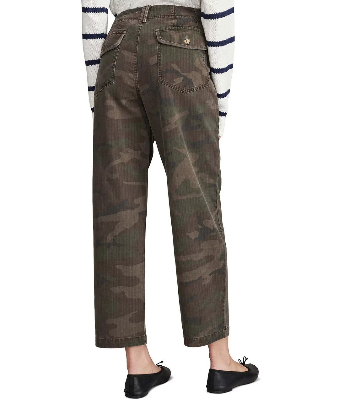 Lucky Brand Camo-Print Mid-Rise Utility Pants MSRP $99