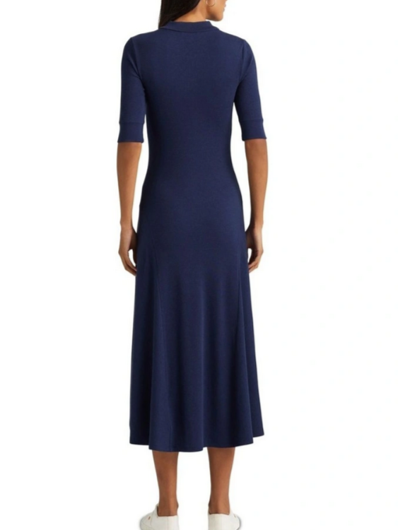 LAUREN Ralph Lauren Cotton-Blend Polo Dress MSRP $145