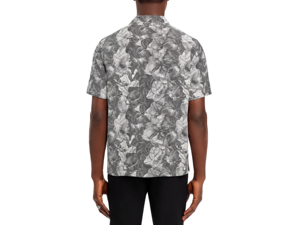 Theory Irving Printed Button Down Camp Shirt MSRP $195