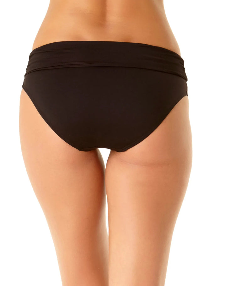 Anne Cole Convertible High Waist Shirred Swim Bottom MSRP $54