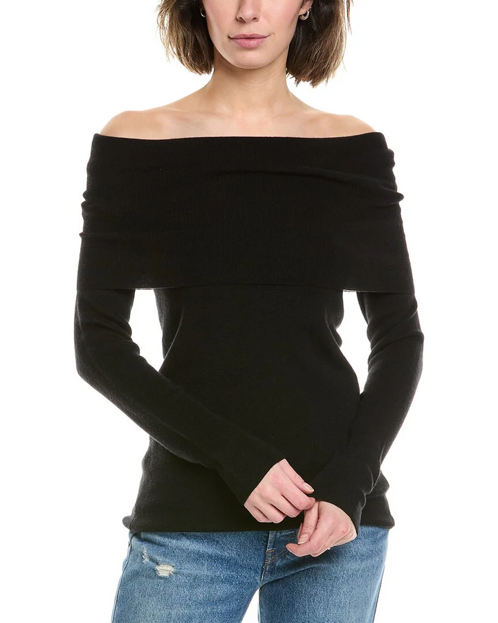 WAYF Cowl Wool-Blend Sweater MSRP $88
