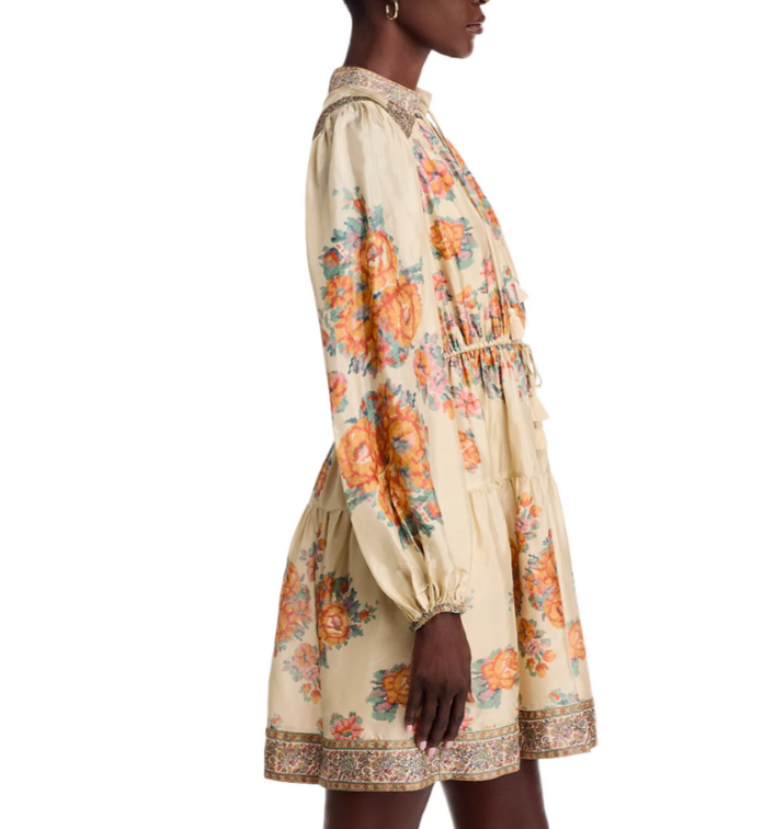 Sea Fiorella Border Print Dress MSRP $375