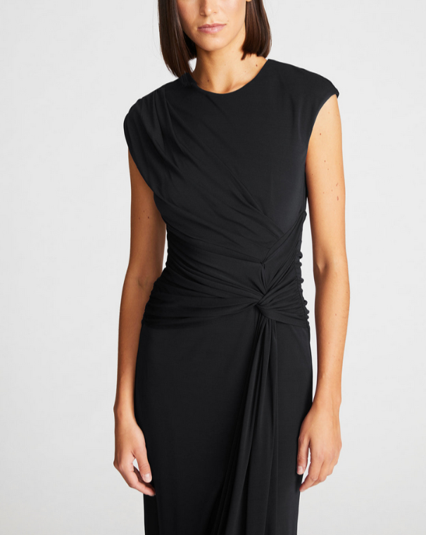 HALSTON Giovanna Ruched Gown MSRP $575