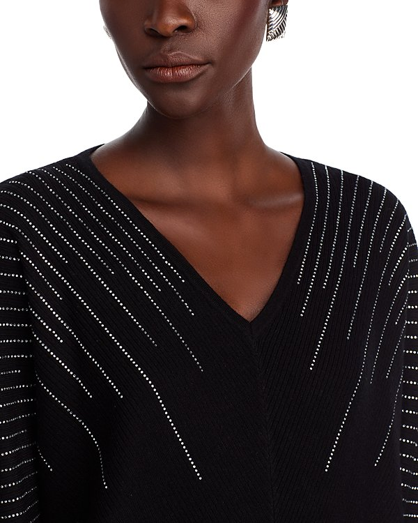 T Tahari Rhinestone Embellished Sweater MSRP $88
