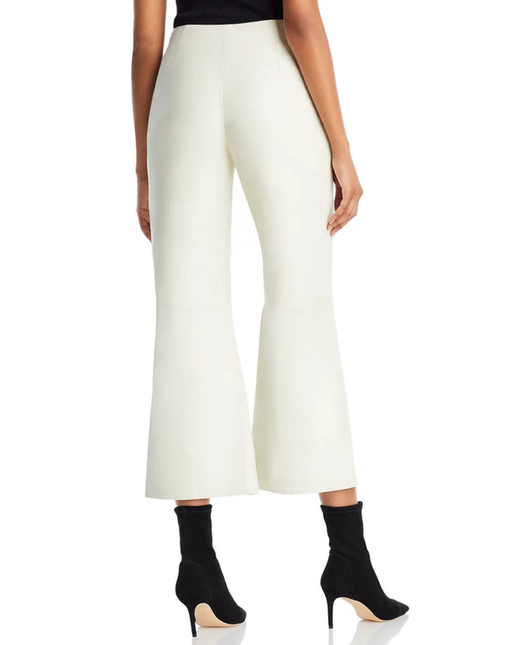 By Malene Birger Warran Cropped Wide Leg Leather Pants 19A 887