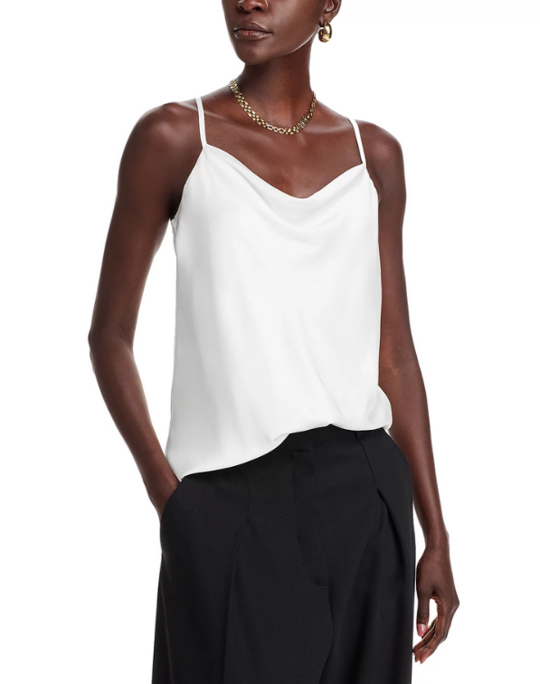 Elie Tahari The Katrina Drape Neck Top MSRP $195