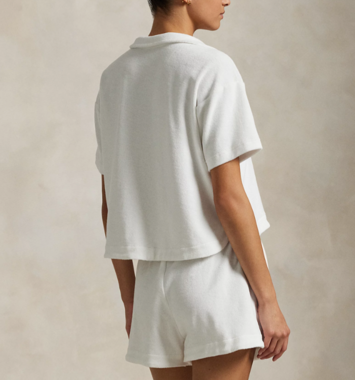 Polo Ralph Lauren  Terry Polo Shirt and Short Cover-Up Set MSRP $150