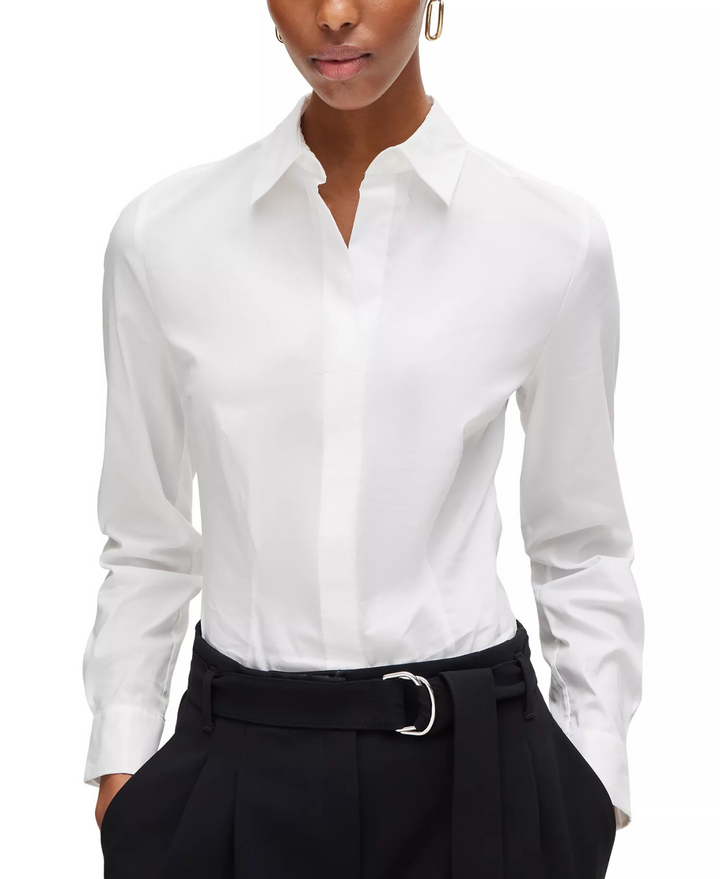 BOSS by Hugo Boss Women's Slim-Fit Blouse MSRP $199