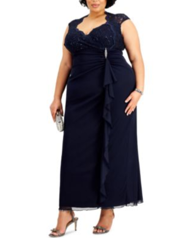 Connected Plus Size Sequin-Detail Dress MSRP $119