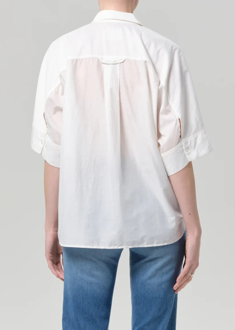 Citizens of Humanity Claire Lace Trim Shirt MSRP $268