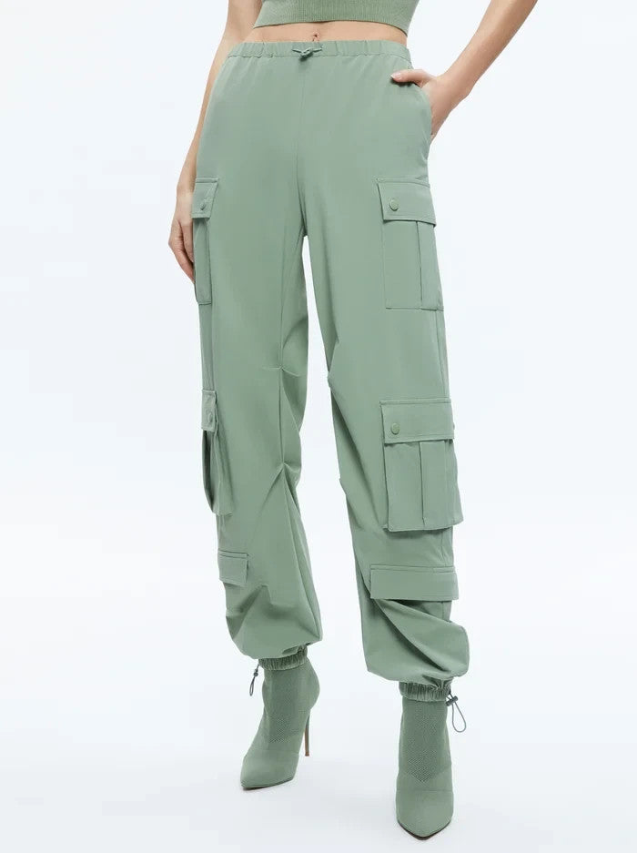 Alice + Olivia SHARA PARACHUTE CARGO PANT MSRP $440