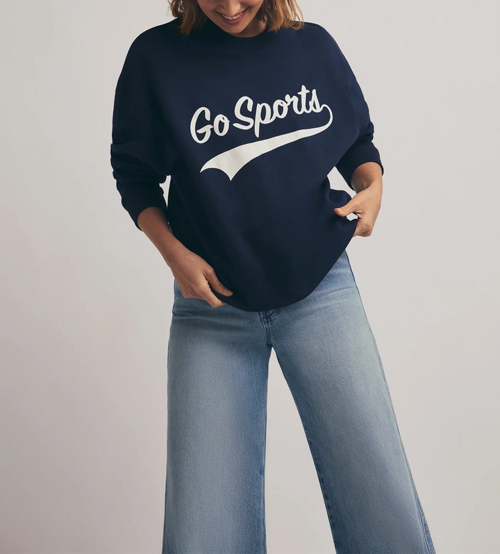 Favorite Daughter Go Sports Sweatshirt MSRP $98