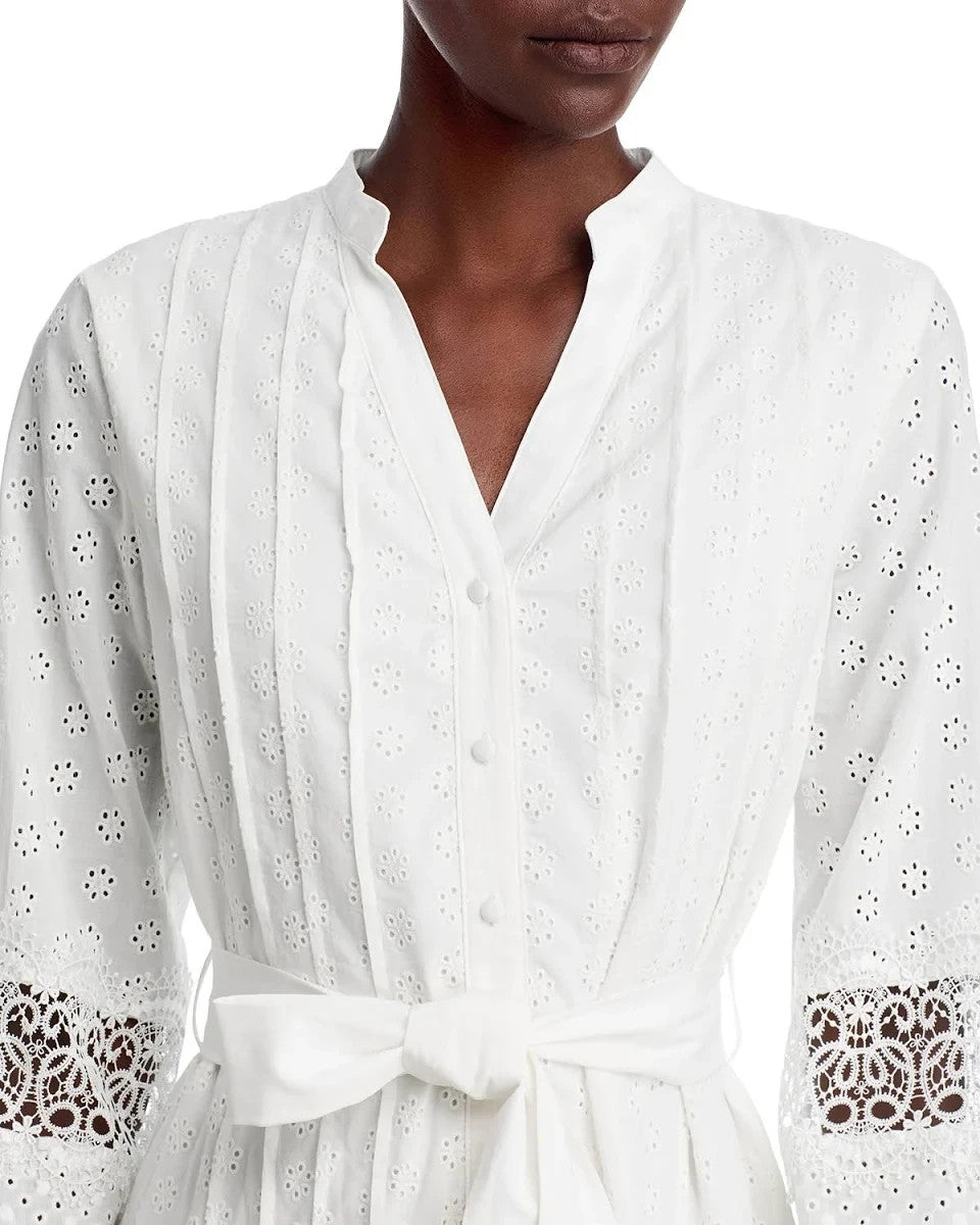 Area Stars Eyelet Border Dress MSRP $195