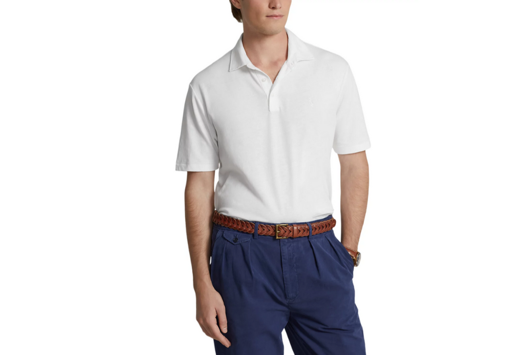 Polo Ralph Lauren Cotton & Linen Classic Fit Polo Shirt MSRP $125