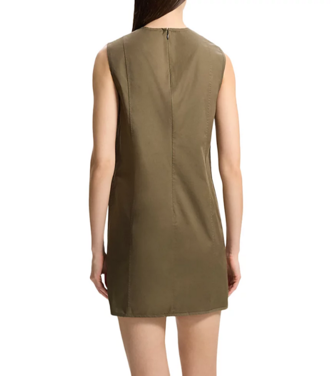 Theory Round Neck Shift Dress MSRP $345