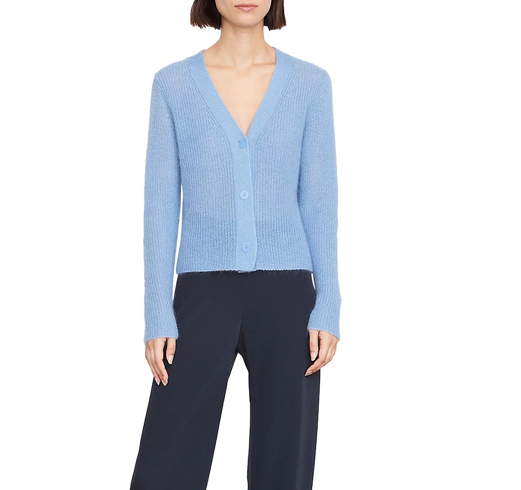 Vince Three Button Cardigan MSRP $465