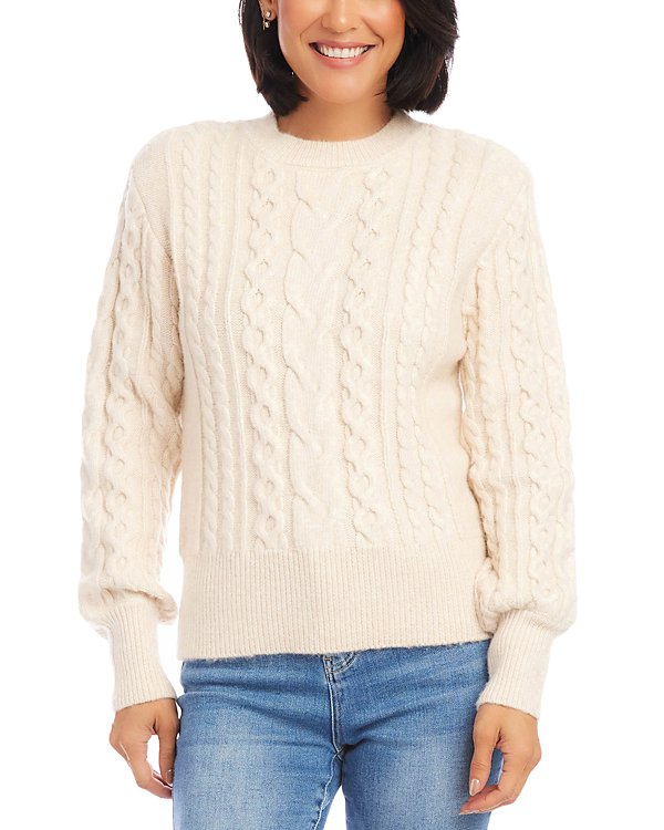 Karen Kane Cable Knit Sweater MSRP $128