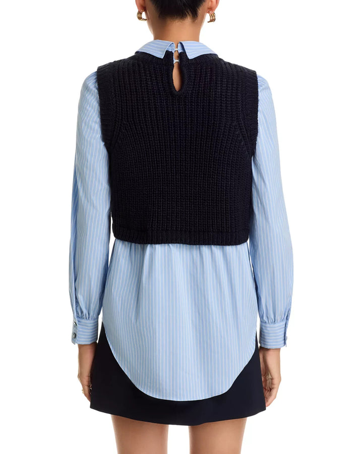 Cinq à Sept Mara Shaker Pullover Sweater MSRP $345