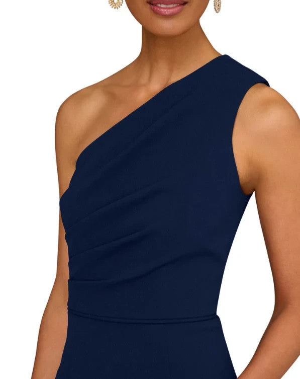 Aidan Mattox One Shoulder Tiered Gown MSRP $395