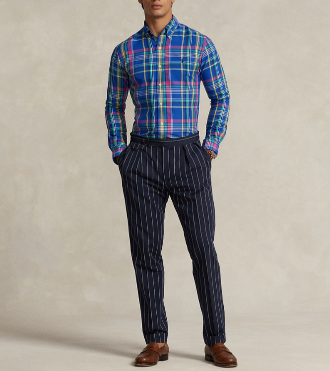 Polo Ralph Lauren  Classic-Fit Plaid Performance Shirt MSRP $138