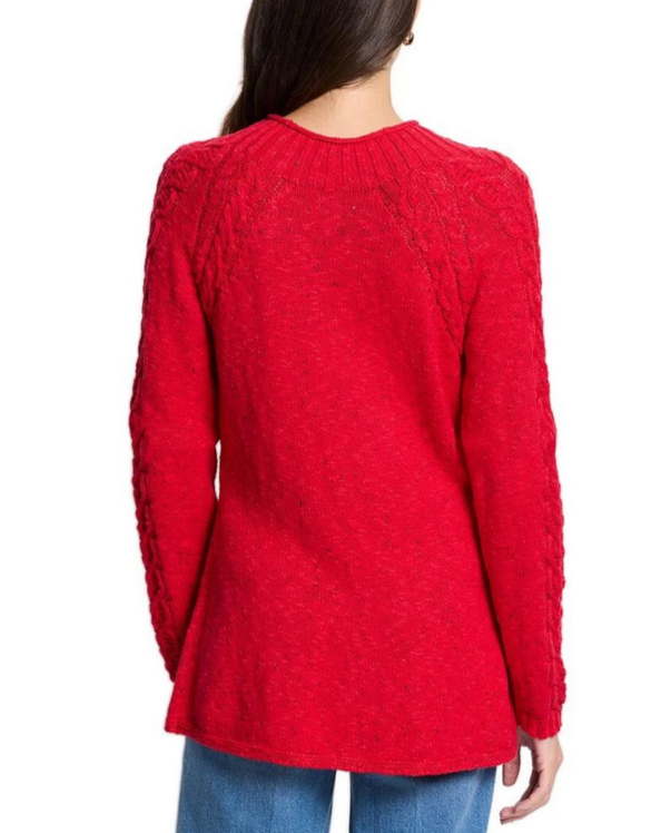NIC+ZOE Femme Cable Sweater MSRP $148