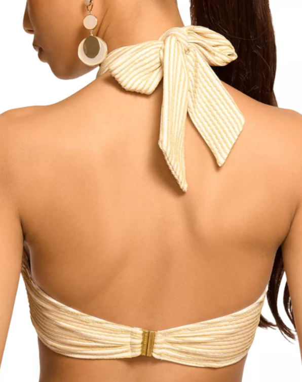 Ramy Brook Marie Textured Halter Bikini Top