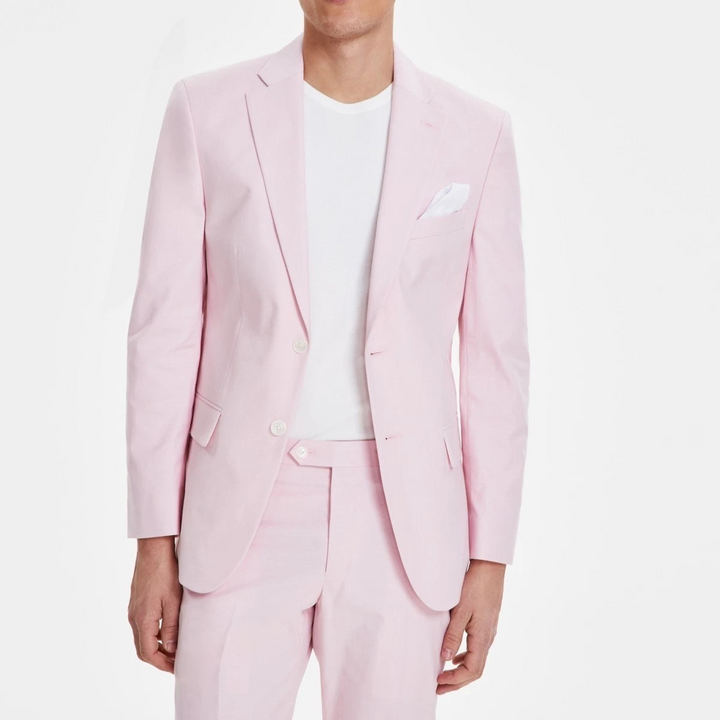 Tommy Hilfiger Men's Modern-Fit Th Flex Stretch Chambray Suit Jacket MSRP $360