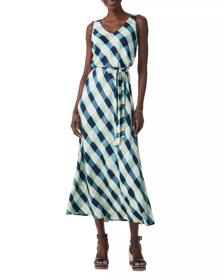 NIC+ZOE Bianca Belted Maxi Dress MSRP $198