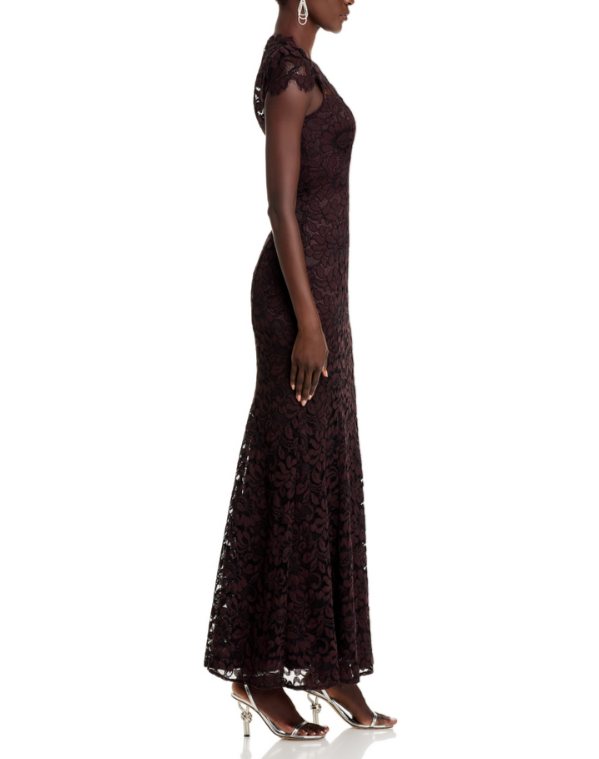 Eliza J Scalloped-Edge Lace Gown MSRP $268