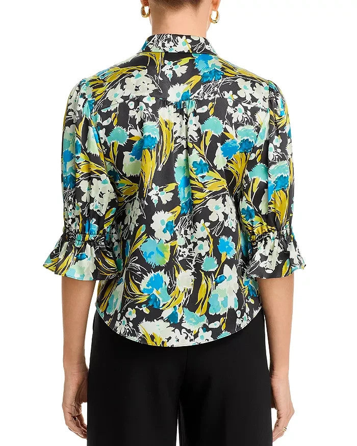 Cinq à Sept Fiona Tossed Floral Top MSRP $295