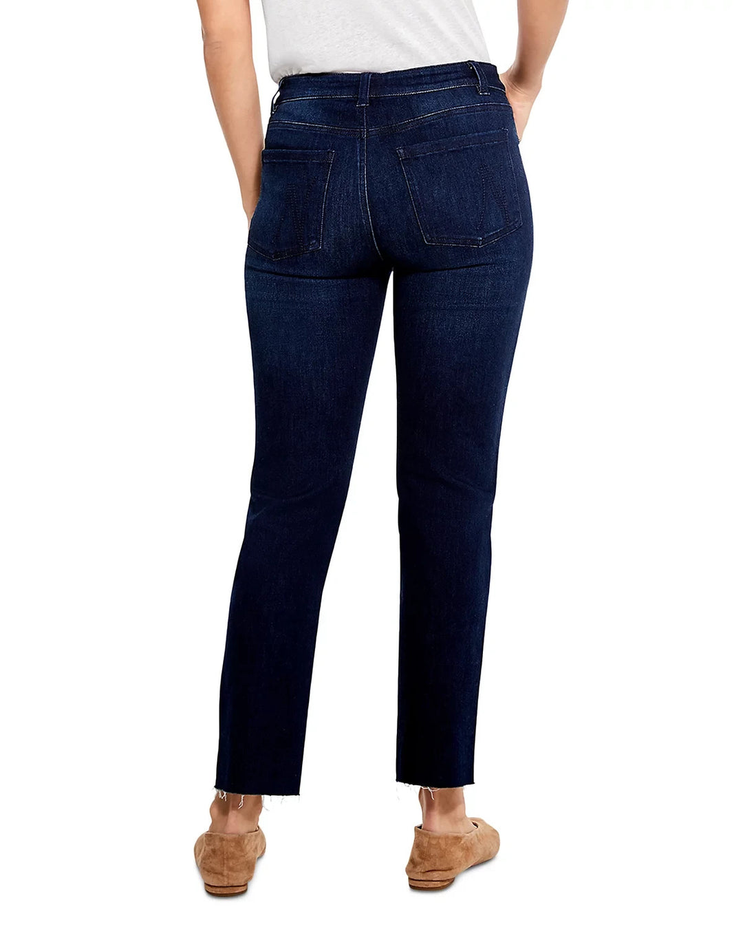 NIC+ZOE Mid Rise Straight Ankle Jeans MSRP $158
