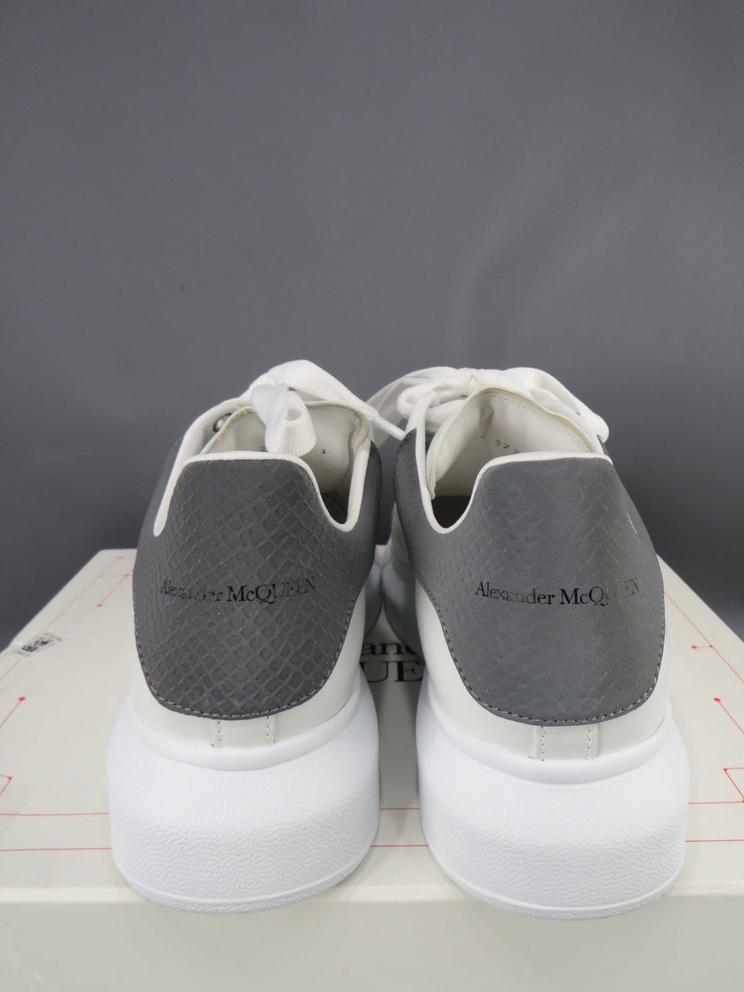 Alexander McQUEEN Women's Snake Embossed Heel Detail Sneakers MSRP $690
