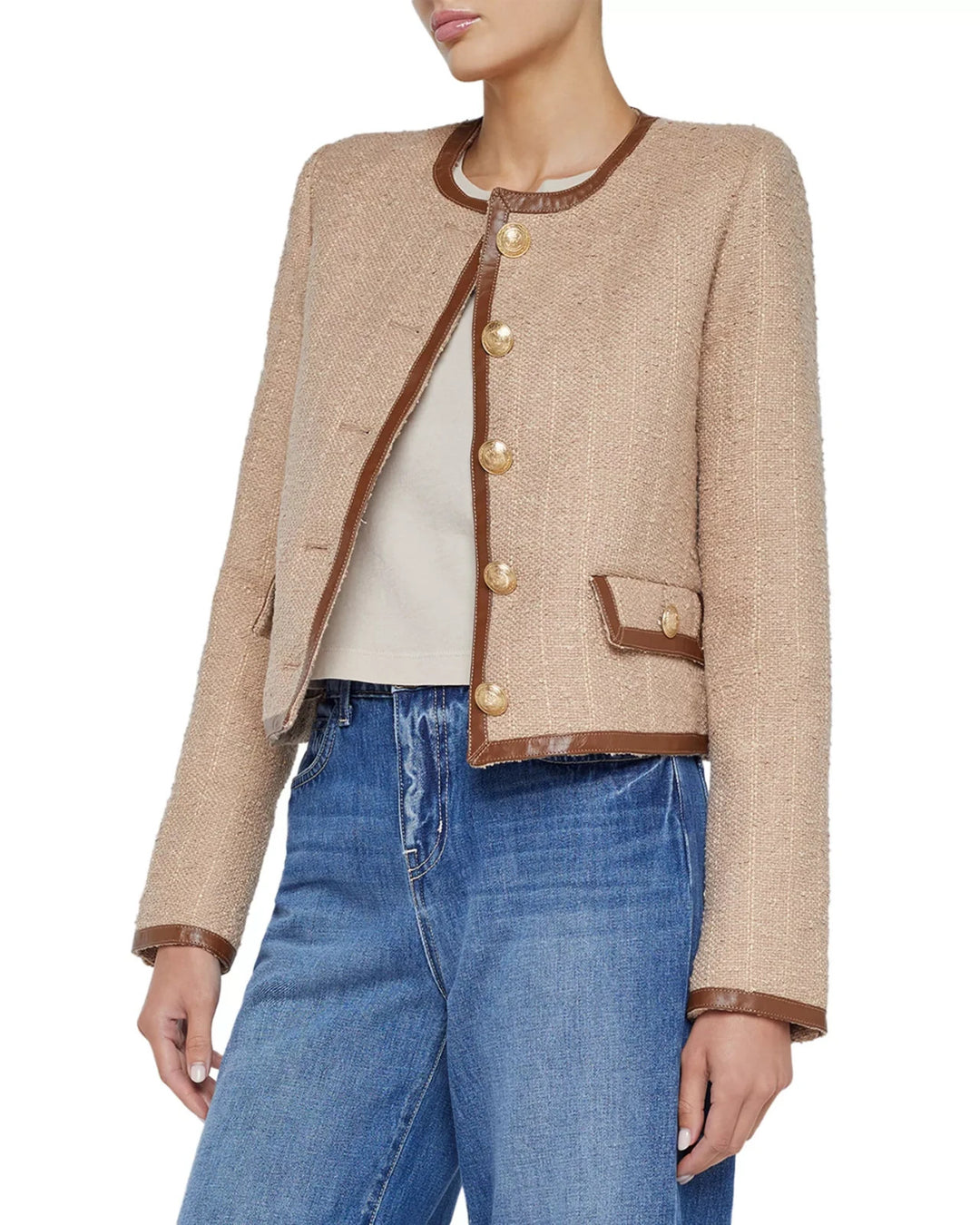 L'AGENCE Zaya Trim Jacket MSRP $675