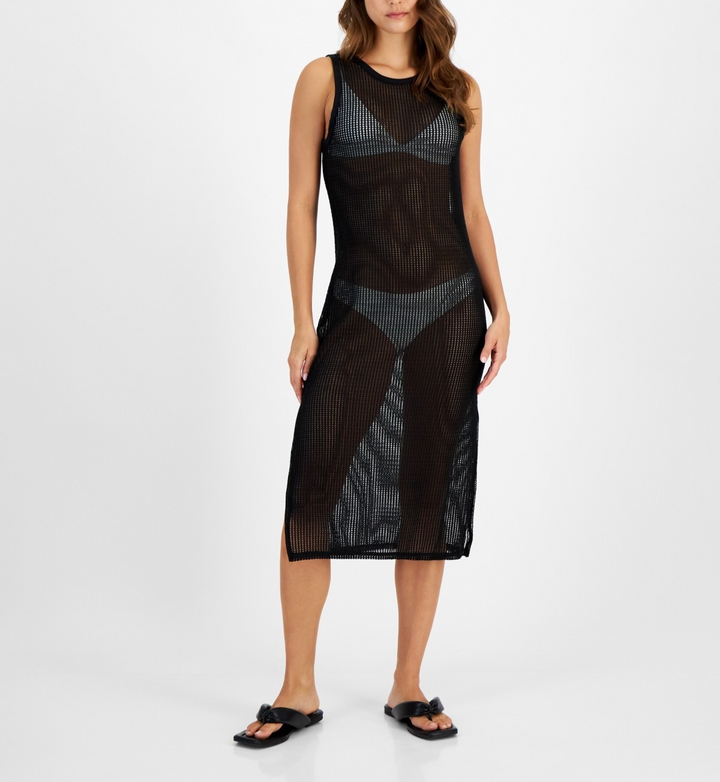 Miken Juniors' Low-Back Midi Dress Swim Cover-Up MSRP $38