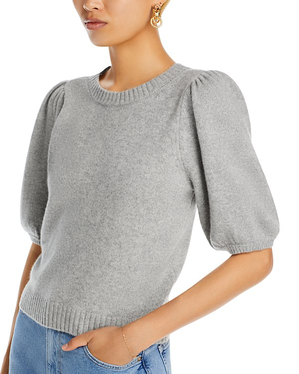Paige Lucerne Cashmere Puff Sleeve Sweater MSRP $299