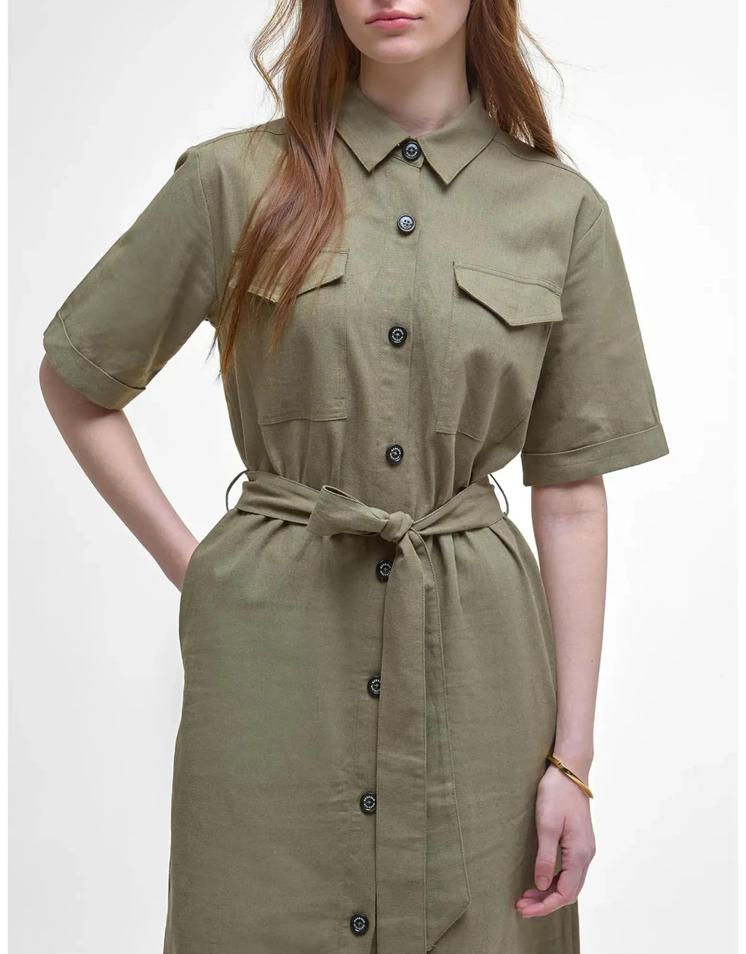 Barbour Nicole Maxi Shirt Dress MSRP $175