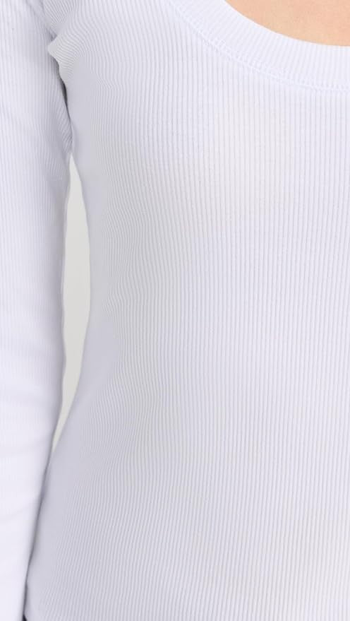 Z SUPPLY Scoop Neck Long Sleeve Ribbed Top MSRP $44