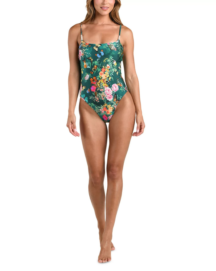 L'AGENCE Remi Charonda Butterfly Basic Lingerie One Piece Swimsuit MSRP $255