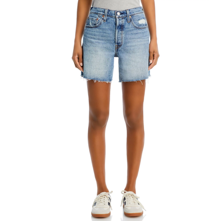 Levi's 501 Mid Thigh Denim Shorts MSRP $69
