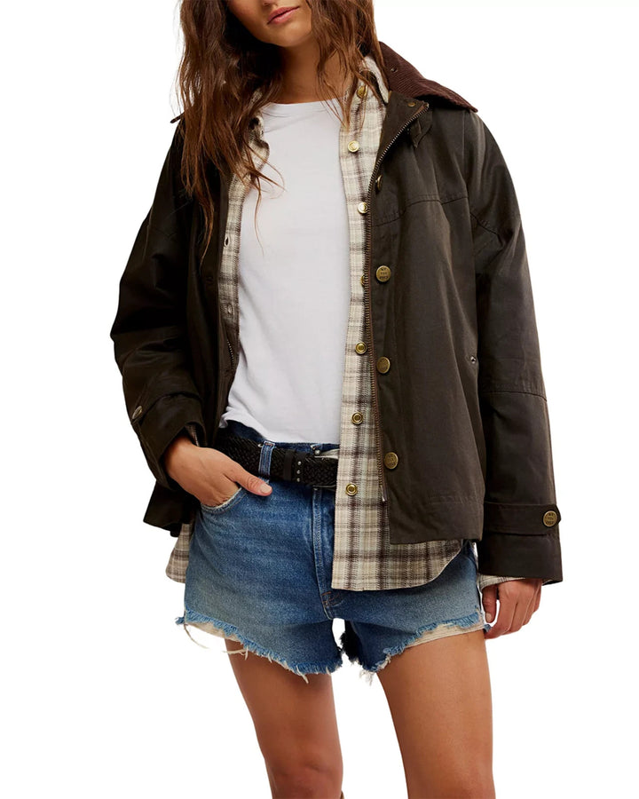 Free People Cori Waxed Jacket MSRP $298