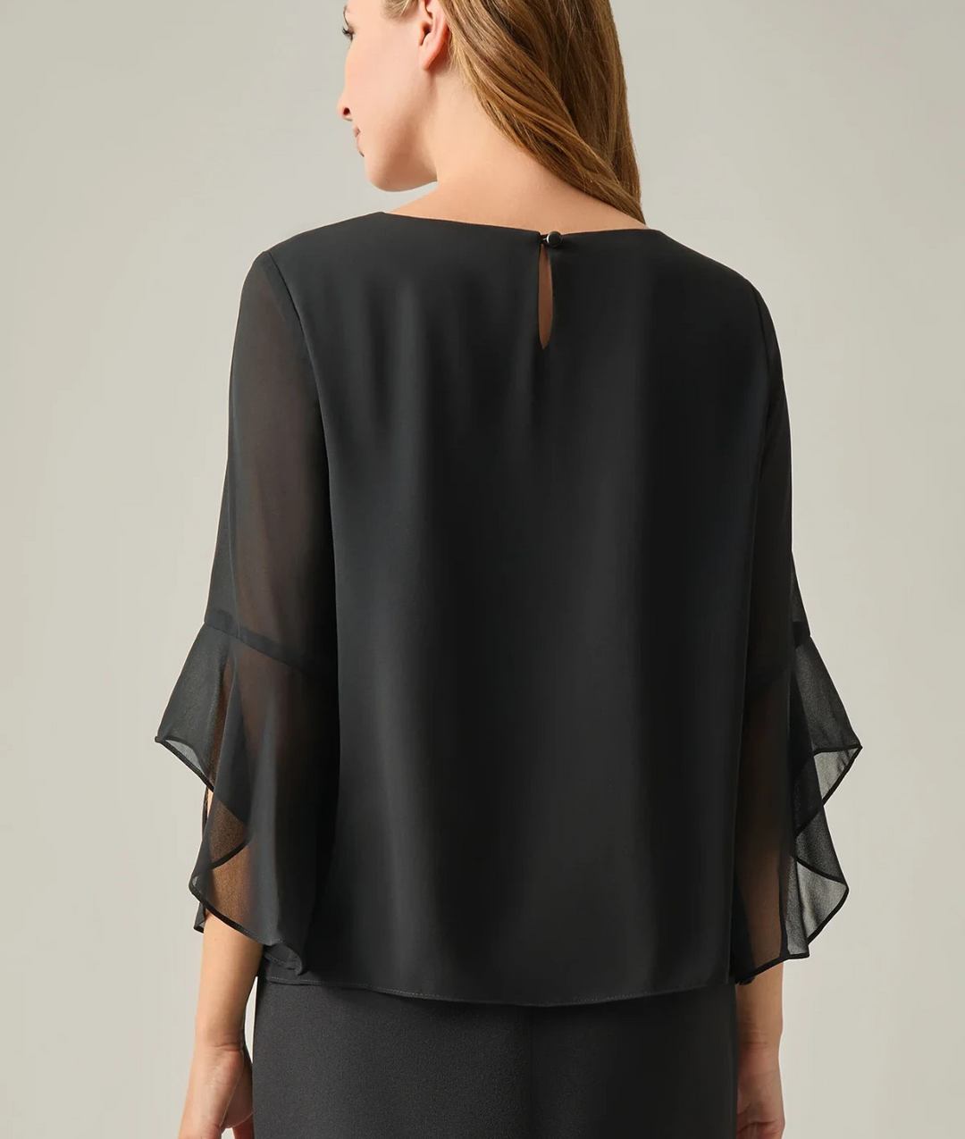 Plus Flounce Sleeve Blouse MSRP $79