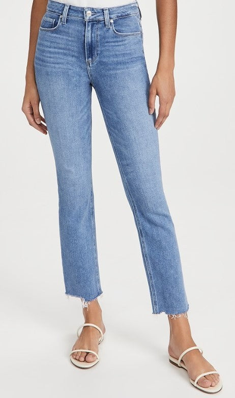 Paige Cindy High Rise Ankle Straight Jeans MSRP $219
